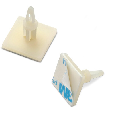 709261000, 5.4mm High Nylon Adhesive-Backed Support for 4mm PCB Hole, 20 x 20mm Base
