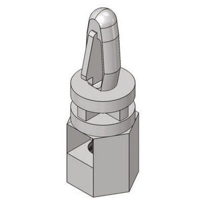 LCBS-TF-M4-10-01, 15.9mm High Nylon PCB Support Pillar for 4mm PCB Hole, 7.1mm Base