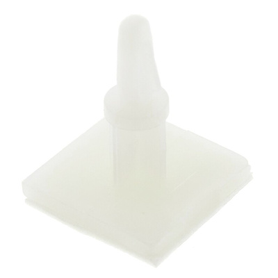 LCBSB-08-01A-RT, 12.7mm High Nylon PCB Support for 4mm PCB Hole, 17.8 x 17.8mm Base