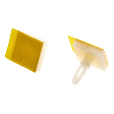LCBSBM-04-01A-RT, 6.4mm High Nylon PCB Support for 3.18mm PCB Hole, 12.7 x 12.7mm Base