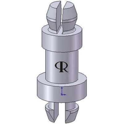MSPS-14-01 , 22.2mm High Nylon PCB Post for 4mm PCB Hole, 4.6mm Base