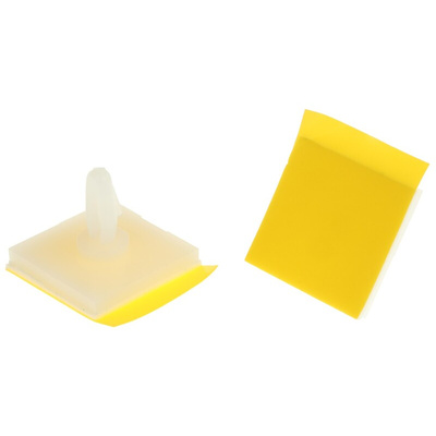 LCBSB-3-01A2-RT, 4.8mm High Nylon PCB Support for 4mm PCB Hole, 17.8 x 17.8mm Base