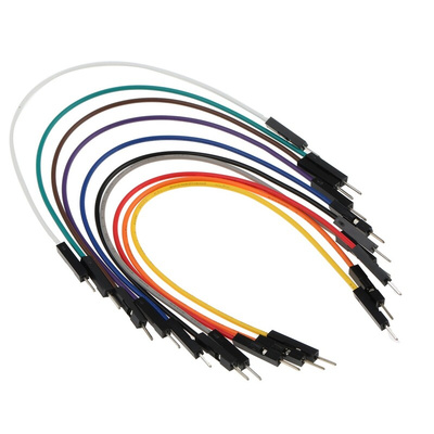 MIKROE-513, 150mm Insulated Breadboard Jumper Wire in Black, Blue, Brown, Green, Grey, Orange, Purple, Red, White,
