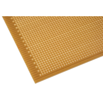 01-2680, Single-Sided Stripboard FR-2 176.53 x 111.76 x 1.6mm FR1