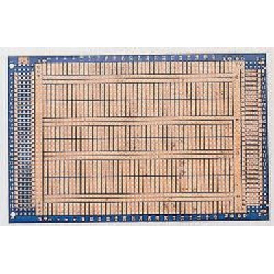 10-2845, Double-Sided Stripboard Epoxy Glass 160 x 100 x 1.6mm DIN 41612 FR4