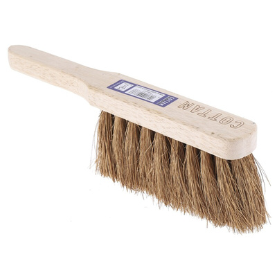 Cottam Soft Bristle Black Scrubbing Brush, Natural Coco bristle material