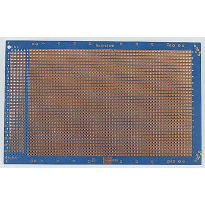 03-2990, Double-Sided Stripboard Epoxy Glass 100 x 160mm DIN 41612 FR4