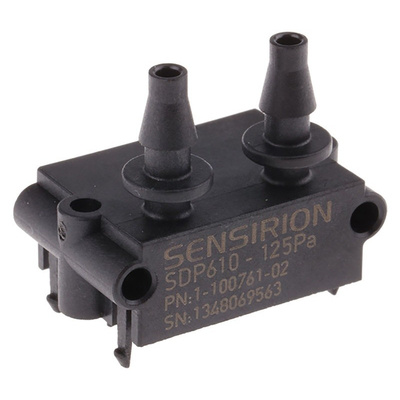 Sensirion Pressure Sensor for Air, Nitrogen Gas, Oxygen Gas , 125Pa Max Pressure Reading I2C
