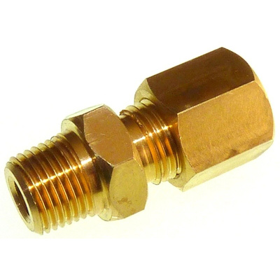 RS PRO Thermocouple Compression Fitting for use with 3 mm Probe Thermocouple, 1/4 NPT