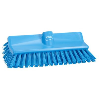 Vikan Medium Bristle Blue Scrubbing Brush, 41mm bristle length, Polyester bristle material