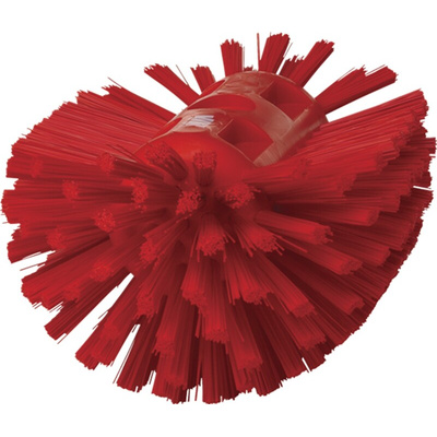 Vikan Hard Bristle Red Scrubbing Brush, 40mm bristle length, Polyester bristle material