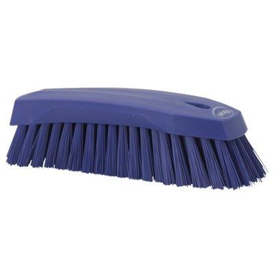 Vikan Hard Bristle Purple Scrubbing Brush, 36mm bristle length, Polyester bristle material