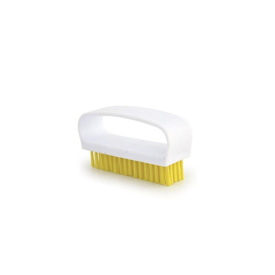 RS PRO Hard Bristle Yellow Scrubbing Brush, Polyester bristle material