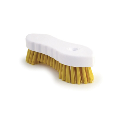 RS PRO Soft/Hard Bristle Yellow Scrubbing Brush, PET bristle material