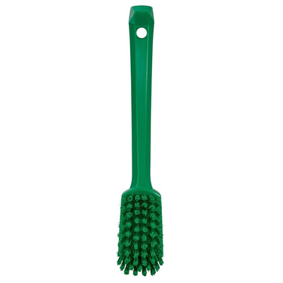 Vikan Medium Bristle Green Scrubbing Brush, 22mm bristle length, PET bristle material