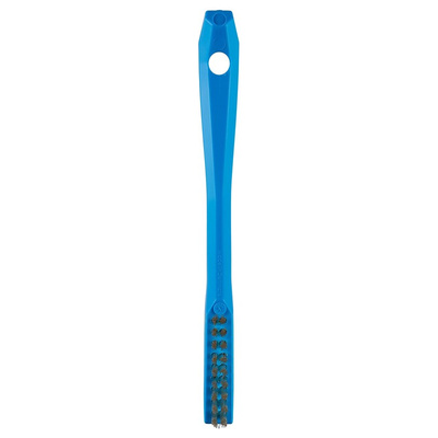 Vikan Extra Hard Bristle Blue Scrubbing Brush, 11mm bristle length, PET bristle material