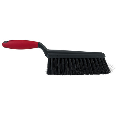 Vikan Hard Bristle Black Scrubbing Brush, 54mm bristle length, Hair bristle material