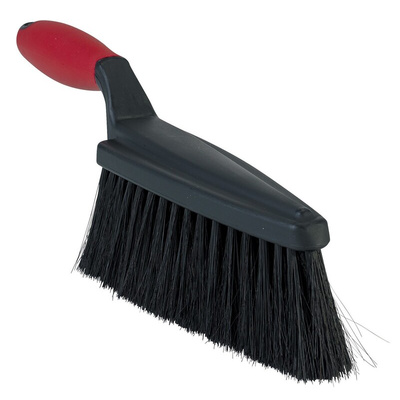 Vikan Hard Bristle Black Scrubbing Brush, 54mm bristle length, Hair bristle material