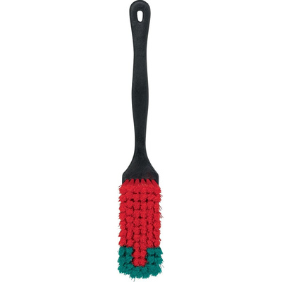Vikan Soft Bristle Black Scrubbing Brush, 45mm bristle length, Polyester bristle material