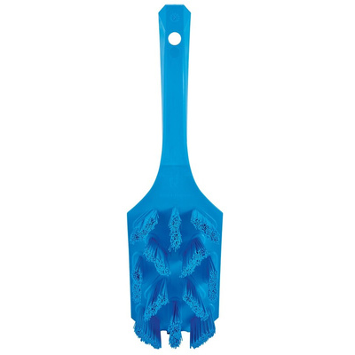 Vikan Hard Bristle Blue Scrubbing Brush, 37mm bristle length, PET bristle material
