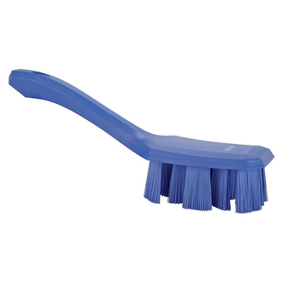 Vikan Hard Bristle Purple Scrubbing Brush, 37mm bristle length, PET bristle material