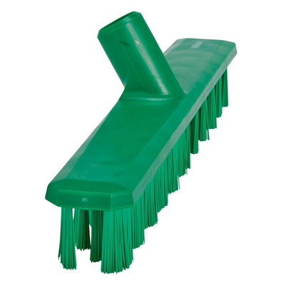 Vikan Hard Bristle Green Scrubbing Brush, 37mm bristle length, PET bristle material