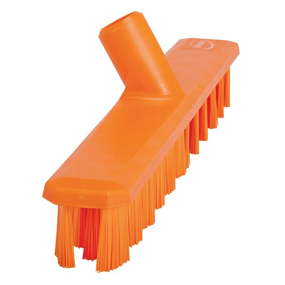 Vikan Hard Bristle Orange Scrubbing Brush, 37mm bristle length, PET bristle material