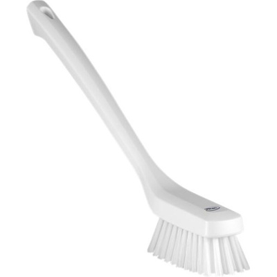 Vikan Hard Bristle White Scrubbing Brush, 46mm bristle length