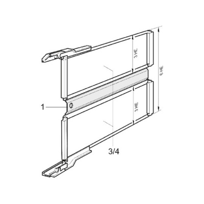 20800-224, Double Sided DIN 41612 Extender Board Intermediate Adapter, Intermediate Adapter FR4 290 x 160 x 1.6mm