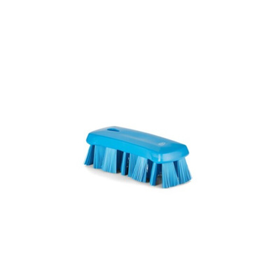 Vikan Hard Bristle Blue Hand Brush, 176mm bristle length, Polyester bristle material