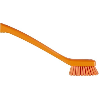 Vikan Hard Bristle Purple Scrubbing Brush, 420mm bristle length, Polyester, Polypropylene, Stainless Steel bristle