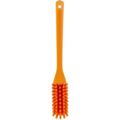 Vikan Hard Bristle Purple Scrubbing Brush, 420mm bristle length, Polyester, Polypropylene, Stainless Steel bristle