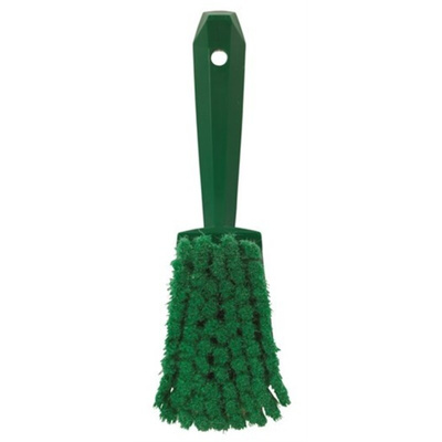Vikan Soft Bristle Blue Scrubbing Brush, 270mm bristle length, Polyester, Polypropylene, Stainless Steel bristle