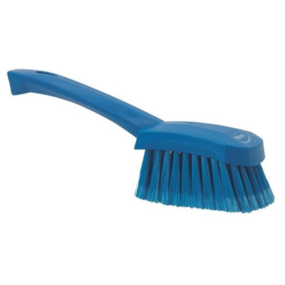 Vikan Soft Bristle Red Scrubbing Brush, 270mm bristle length, Polyester, Polypropylene, Stainless Steel bristle material