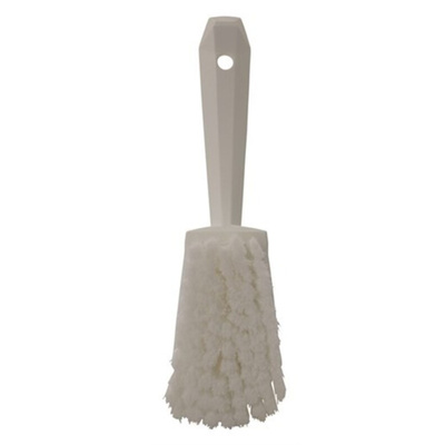 Vikan Soft Bristle Yellow Scrubbing Brush, 270mm bristle length, Polyester, Polypropylene, Stainless Steel bristle