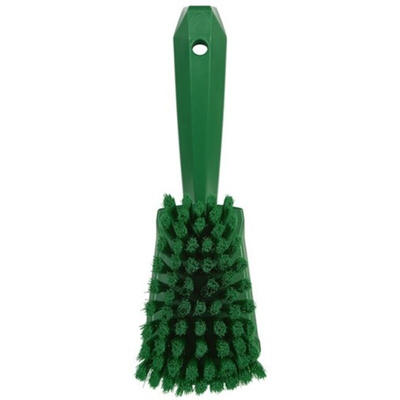 Vikan Soft Bristle Blue Scrubbing Brush, 270mm bristle length, Polyester, Polypropylene, Stainless Steel bristle