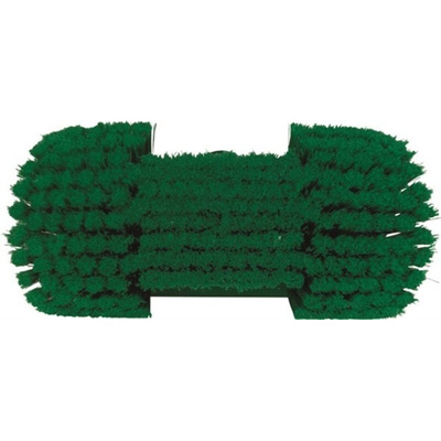 Vikan Soft Bristle Green Scrubbing Brush, 44mm bristle length, Polyester, Polypropylene, Stainless Steel bristle