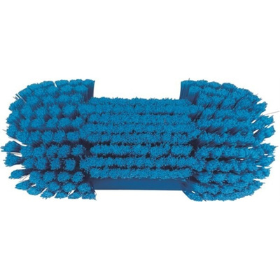 Vikan Soft Bristle Blue Scrubbing Brush, 44mm bristle length, Polyester, Polypropylene, Stainless Steel bristle material