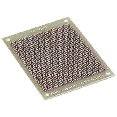 Sunhayato Double Sided Matrix Board FR4 0.9mm Holes, 2.54 x 2.54mm Pitch, 95 x 72 x 1.6mm