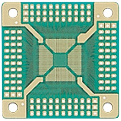 QFP-41, 120 Way Double Sided Extender Board Converter Board FR4 48.26 x 48.26 x 1mm