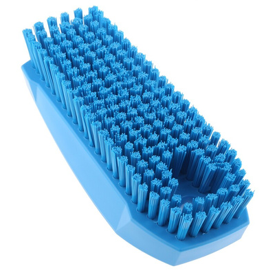 Vikan Hard Bristle Blue Scrubbing Brush, 17mm bristle length, PET bristle material