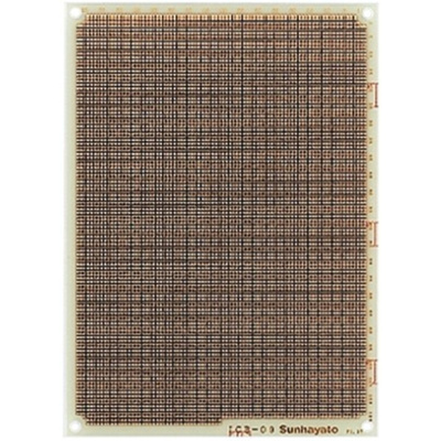 Sunhayato Double Sided Matrix Board FR4 0.75mm Holes, 1.27 x 1.27mm Pitch, 160 x 115 x 1.6mm