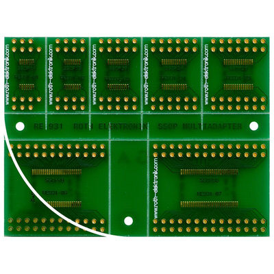 RE931, Double Sided Extender Board Multi Adapter Board FR4 81.6 x 61.34 x 1.5mm