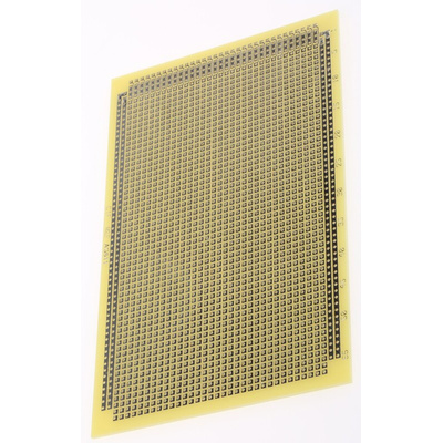 CIF Single Sided Matrix Board FR4 1mm Holes, 2.54 x 2.54mm Pitch, 160 x 100 x 1.6mm