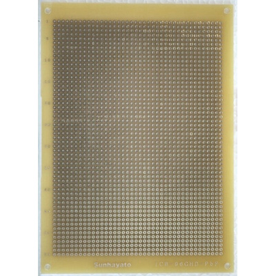 Sunhayato Double Sided Matrix Board FR4 0.9mm Holes, 2.54 x 2.54mm Pitch, 160 x 115 x 1.6mm