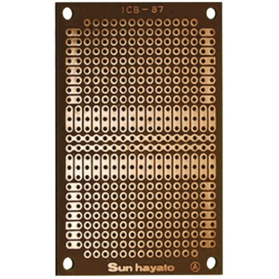 Matrix Board FR1 1mm Holes, 2.54 x 2.54mm Pitch, 72 x 47 x 1.6mm