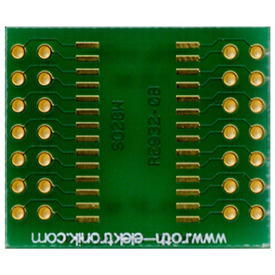 RE932-08, Double Sided Extender Board Multi Adapter Board FR4 25.4 x 21.27 x 1.5mm