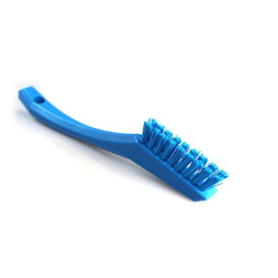 Vikan Extra Hard Bristle Blue Scrubbing Brush, 15mm bristle length, PET bristle material