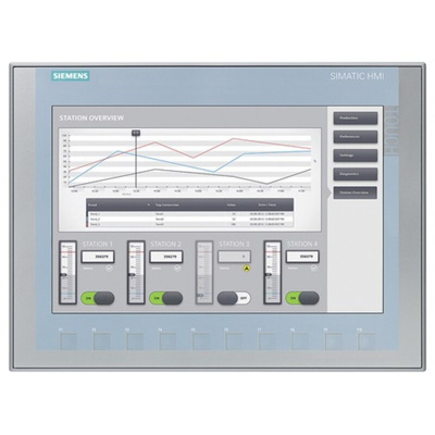 Siemens SIMATIC Series KTP1200 Basic HMI Panel - 12 in, TFT Display, 1280 x 800pixels