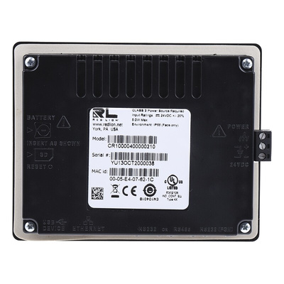 Red Lion CR1000 Series Touch Screen HMI - 4.3 in, Colour Display, 480 x 272pixels